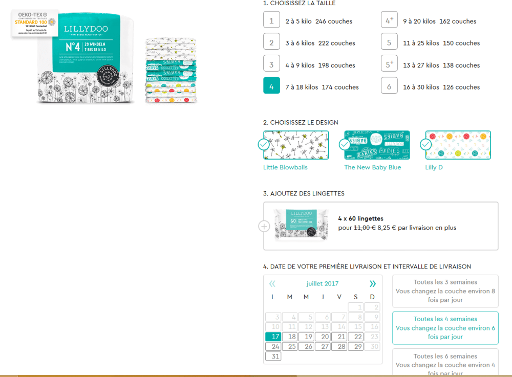 Capture commande Lillydoo