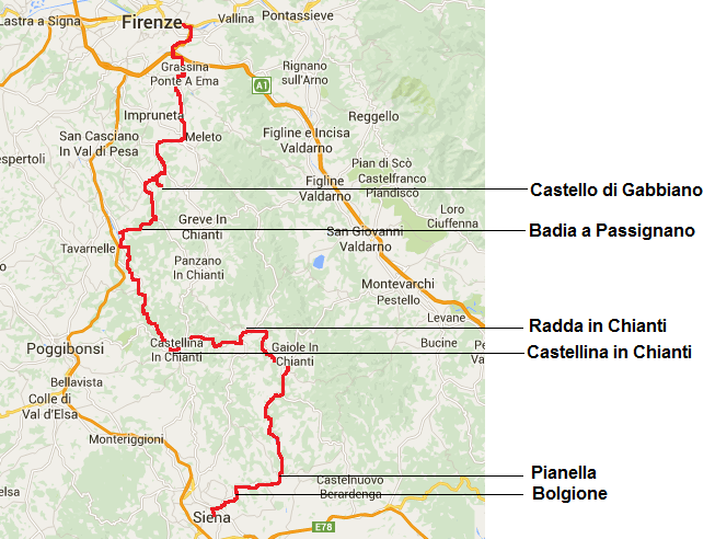 route du chianti