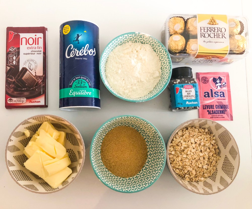 Ingrédients biscuits araignées